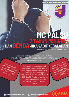 MC Palsu 7 Tahun Penjara dan Denda Jika Sabit Kesalahan